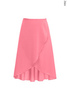 Wrap skirt with ties | bubblegum