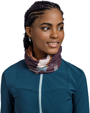 Картинка бандана-труба Buff CoolNet Reflective Oke Garnet - 4