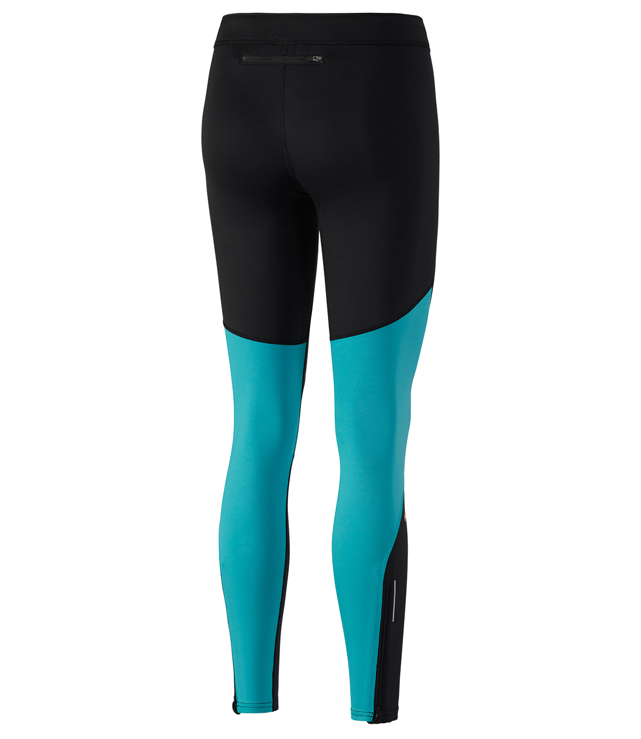 Mizuno Static Bt тайтcы для бега женские черные-голубые - 2