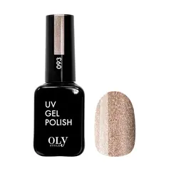 OLYSTYLE Гель-лак для ногтей тон 093 нежно-розовый глиттер