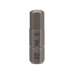 Бита шестигранная HEX 6,0 х25мм S2 1шт SGS 6325-H6.0