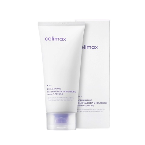 Celimax Слабокислотная очищающая пенка Derma Nature Relief Madecica pH Balancing Foam Cleansing