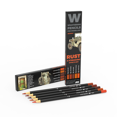 Weathering Pencils Rust & Streaking effects set