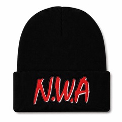 Шапка-Бини с подворотом N.W.A (чёрный)