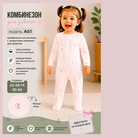 Комбинезон хлопок д (62-86) 260815-R1523