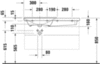 Duravit P3 Comforts 2333100000 Раковина мебельная
