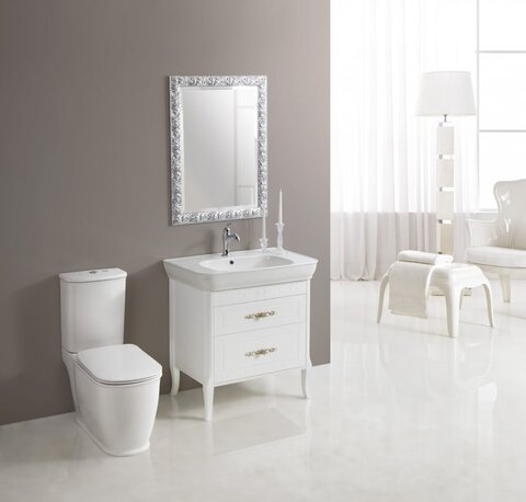 BelBagno PRADO-800-2C-PIA2-BL Тумба под раковину напольная, цвет: белый