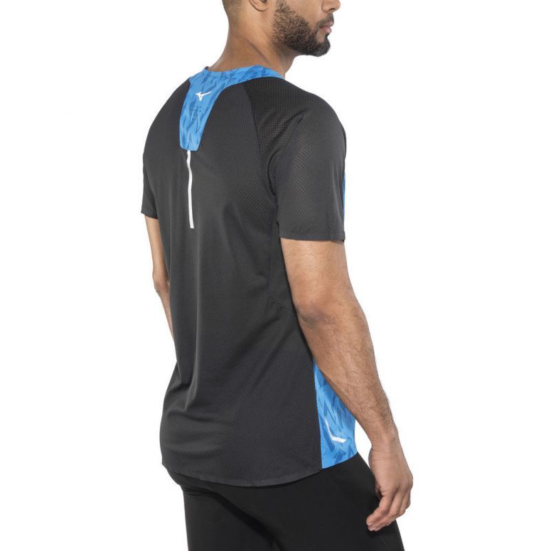 Футболка мужская Mizuno Aero Tee синяя - 3