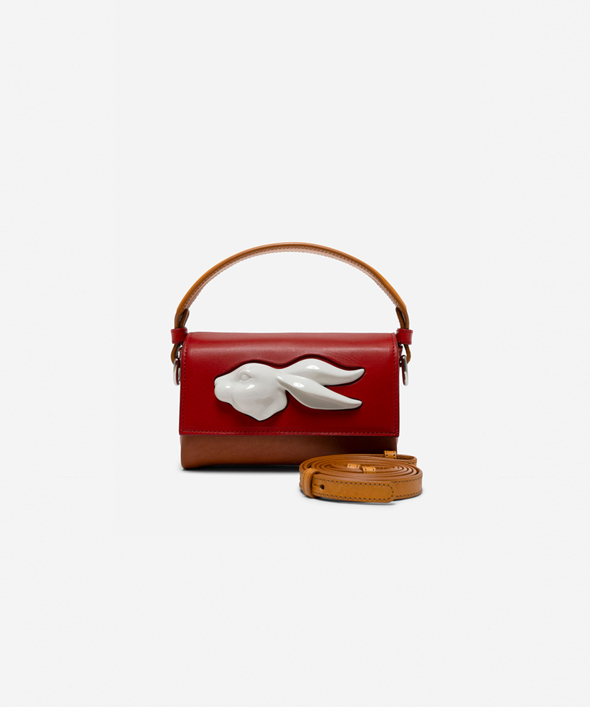 Сумка Flap Mini Rabbit Head Multi TOMATO NEW