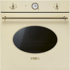 Встраиваемый духовой шкаф Smeg SF68C1PO, электрический, гидролизная очистка, цвет кремовый