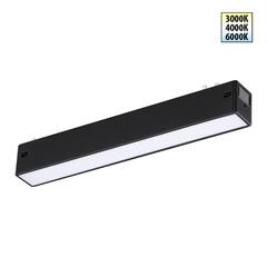 359936 PORT NT25 208 черный Трековый светильник с переключ. цв. темпер. IP20 LED 3000К\4000К\6000К 10W 90-240V VECTOR