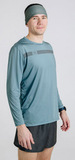 Беговая рубашка лонгслив Noname Miler T-Shirt Ls Ux 25 Grey/Green