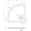 BelBagno TRAY-MR-UNO-R-80-550-35-W-BO Поддон из искусственного мрамора в комплекте с сифоном с белой матовой декоративной накладкой