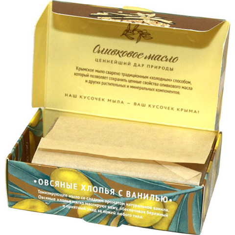 Мыло крымское Овсяные хлопья с ванилью - 6