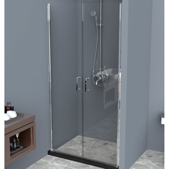 BelBagno Uno UNO-B-2-100-C-CR Дверь в проём с двумя распашными створками, цвет: хром фото