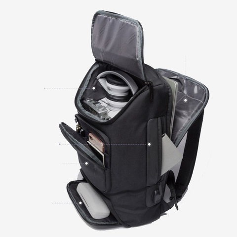Картинка рюкзак городской Bange BG-7078 Black - 4