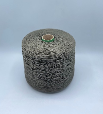 Бобинная пряжа (пр.Италия), art.Cotone, 350м/100 гр. 100%Хлопок, цвет-Олива,мулине , арт.34802