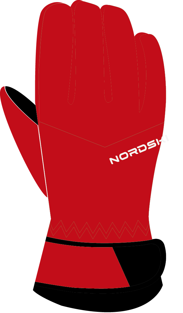 Nordski Arctic Membrane перчатки black-red - 2