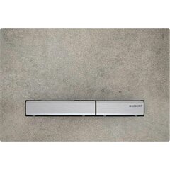 Geberit Sigma 115.788.JV.2 Смывная клавиша, для двойного смыва, цвет металлический хромированный: хромированный черный, под бетон фото