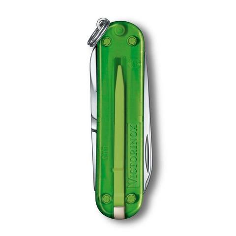 Нож-брелок Victorinox Classic SD Transparent Colors, Green Tea (0.6223.T41G)