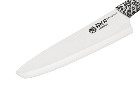 Нож керамический Шеф 187мм Samura INCA SIN-0085W/K