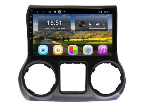 Магнитола для Jeep Wrangler (2011-2017) Android 11 2/32GB IPS AHD модель JE-009T3