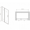 Abber Sonnenstrand AG04110MS Душевая дверь, цвет: хром