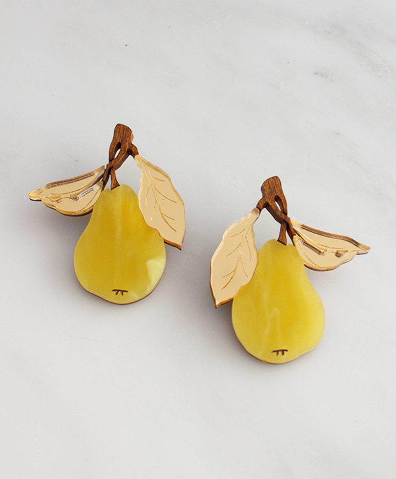 Серьги Pear