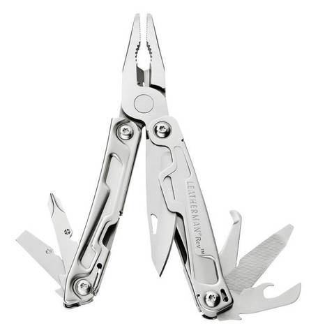 Мультитул Leatherman Rev 97 mm, 13 функций, серебристый, кробка картонная (832136)