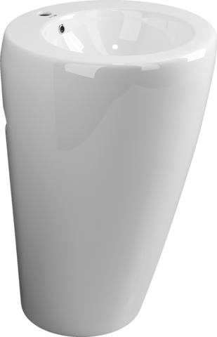 Ceramica Nova 850 CN1807 Умывальник-моноблок, 1 отверстие под смеситель, 55x51.5, цвет: белый