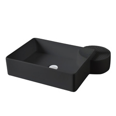 ArtCeram Cartesio CAL002 17 99 NERO MATT *0 Раковина накладная, 44x58, цвет: чёрный фото