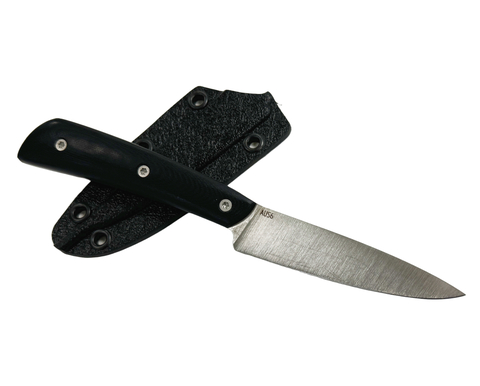 Кухонный нож Овощной, цельнометаллический, AUS-6, G10, Саро