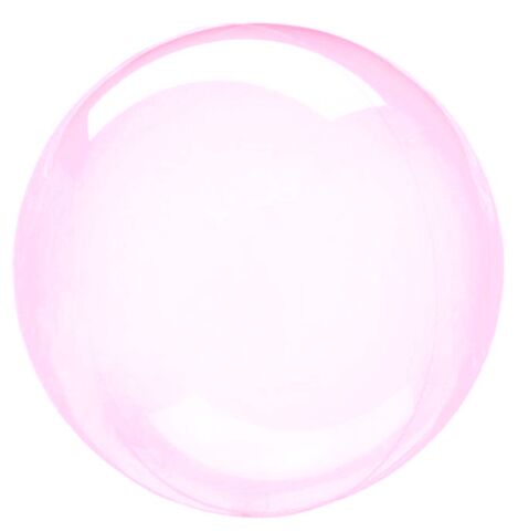 Шар К Deco Bubble (Бабл), 32''/60 см, Кристалл, Розовый, 1 шт.