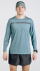 Беговая рубашка лонгслив Noname Miler T-Shirt Ls Ux 25 Grey/Green