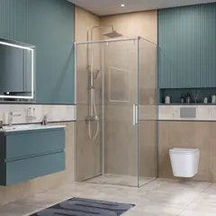 BelBagno SOFT_CLOSE-1-AH-1-100/80-C-Cr Душевой уголок фото
