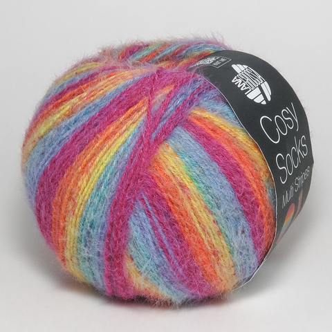 Пряжа MEILENWEIT 100 COSY SOCKS MULTI STRIPES Lana Grossa
