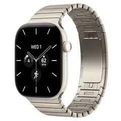 Умные часы Apple Watch Series 12 GPS + Cellular, 46mm, Pearl White Ceramic Case with Natural Link Bracelet