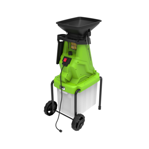 Измельчитель садовый электрический Greenworks GW-2800SD Арт. 2208007, 220 В, 2800 Вт с контейнером
