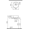 VitrA Geo 7421B003-0016 Раковина встраиваемая 38х38 см