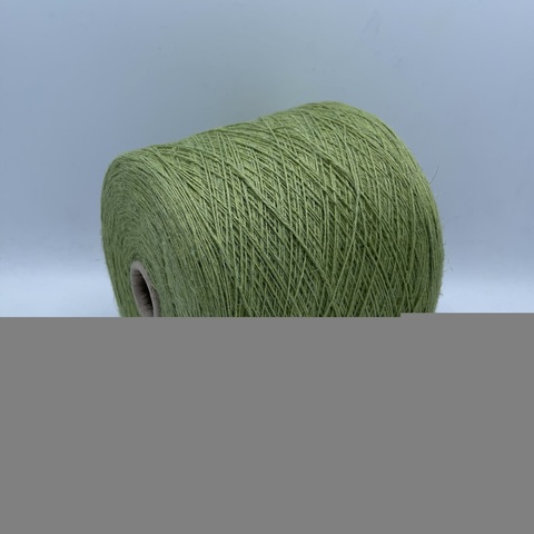 Бобинная пряжа (пр.Италия),art-Viscolino 450м / 100 гр. 40%Лен 60%Вискоза , цвет-Желто-зеленый,меланж, арт.23643