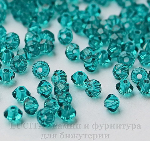 5328 Бусина - биконус Сваровски Blue Zircon 3 мм, 10 штук