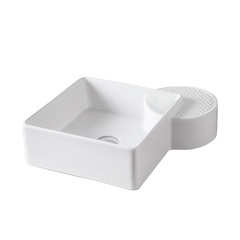 ArtCeram Cartesio CAL003 01 99 BI *0 Раковина накладная, 44x44, цвет: белый фото