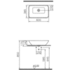 VitrA Geo 4425B003-0016 Раковина встраиваемая 60х38,5 см