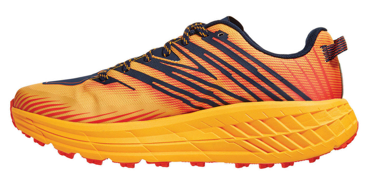 Hoka One One Speedgoat 4 кроссовки для бега мужские оранжевые - 5
