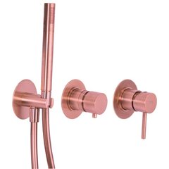 Remer X Style X97D3PRP Смеситель для душа с душевым набором, цвет: медь брашированная фото