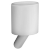 Gessi Ovale 25609#031 Стакан настенный белый, цвет: хром