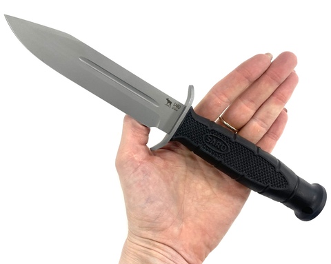 Нож Разведчика НР-2000, сталь Х12МФ ножны ABS, Saro