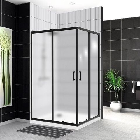BelBagno Uno-195 UNO-195-AH-2-120/90-P-NERO Душевой уголок прямоугольный, 120x90, цвет: чёрный