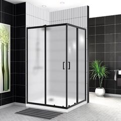 BelBagno Uno-195 UNO-195-AH-2-120/90-P-NERO Душевой уголок прямоугольный, 120x90, цвет: чёрный фото