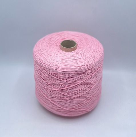 Бобинная пряжа (пр.Италия), art.Cotone, 350м/100 гр. 100%Хлопок, цвет-Розовый , арт.34767